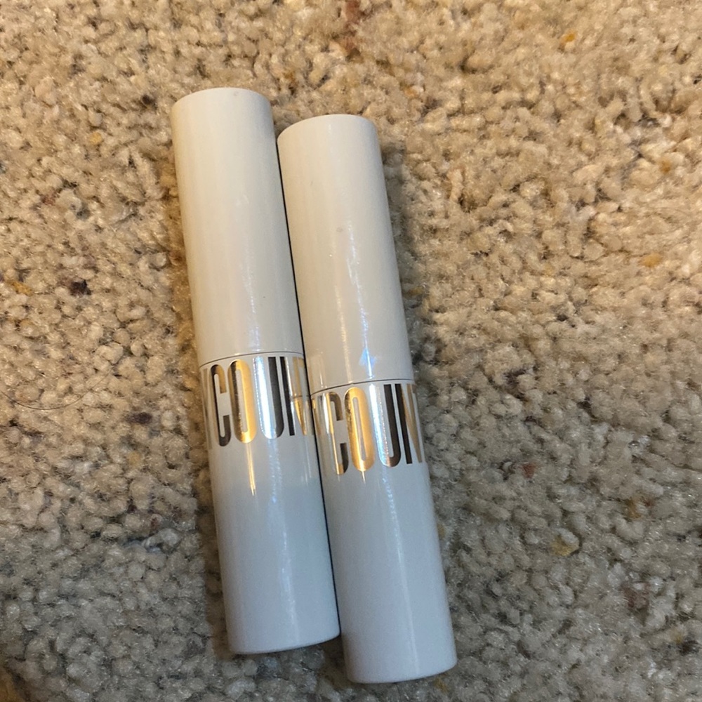 Beautycounter shear genius conditioning lipstick in petal & lily, used once